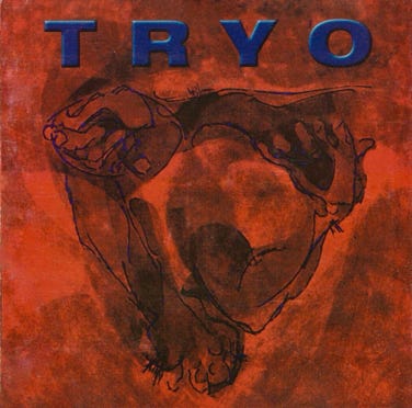 diseño carátula primer disco del grupo de rock TRYO 1998