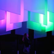 instalación tu ojo mi ente, expo cromotopos 2019,  jorge young