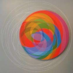 oil on linen mounted on board 142 cms diameter 2010